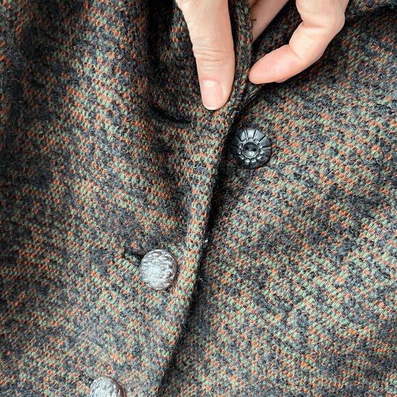 VTG 60s Abe Reinis Tweed Coat L ACWA Union Made USA Textured Short Jacket - Picture 12 of 12